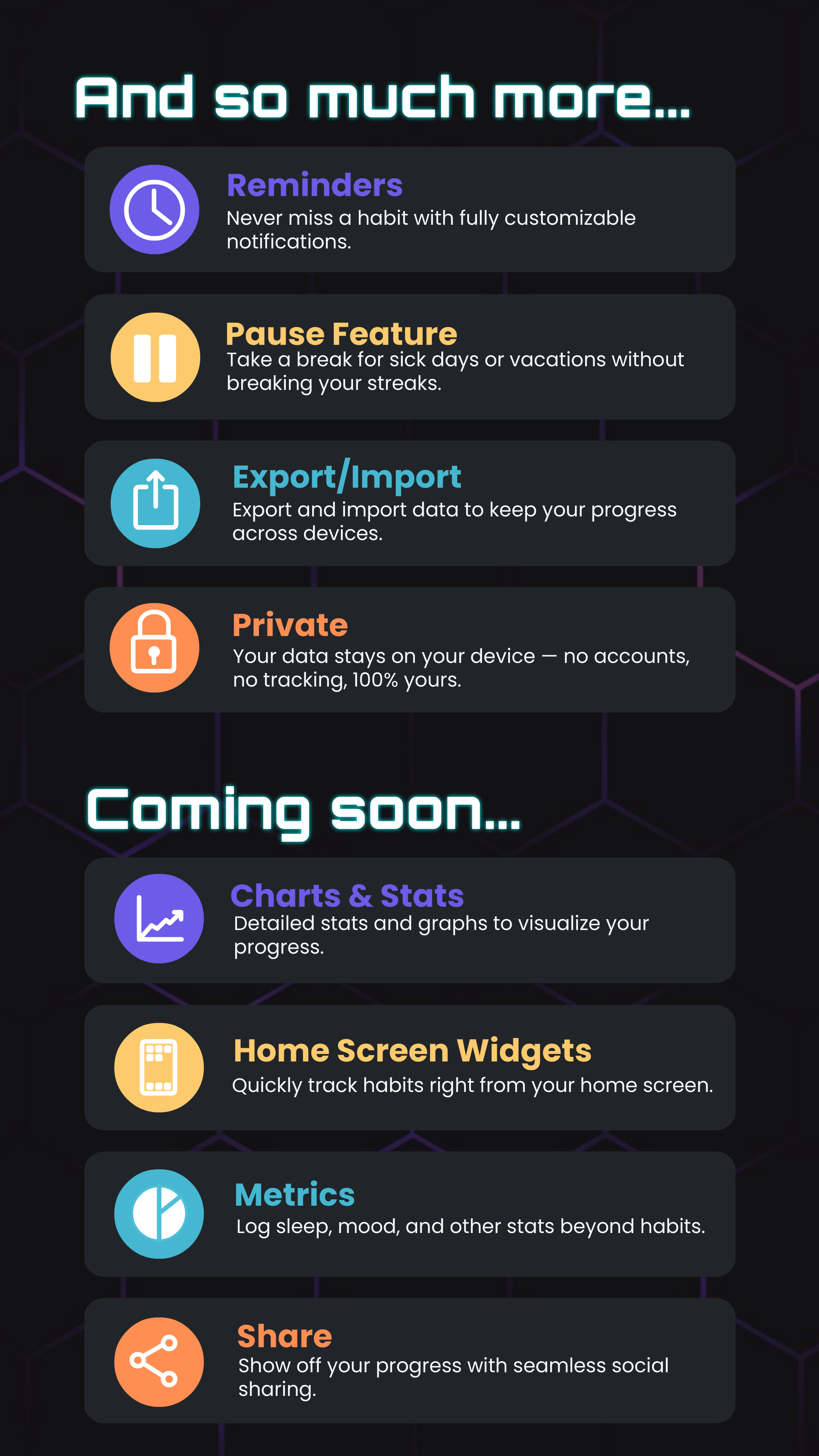 Coming Soon Feature
