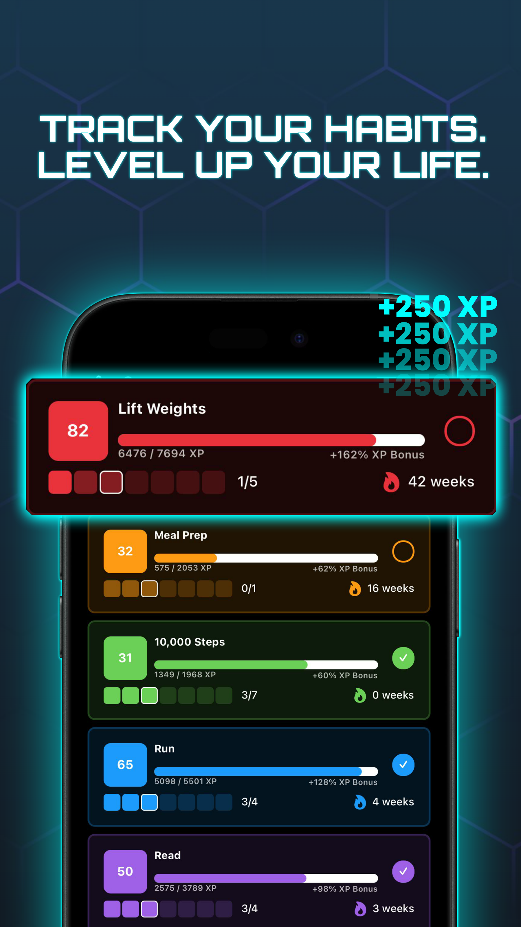 HabitForge Home Screen